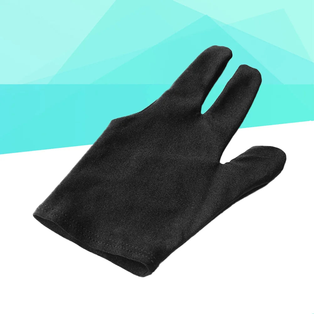 12 Pcs Snooker Glove Billiard Cue Three Finger