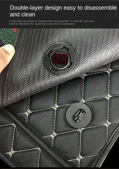 Customized Style Luxury Double Layer Car Floor Mat