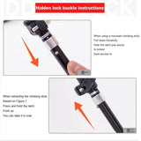 280g Lightweight Aluminum Alloy Trekking Poles Foldable 4-Sections