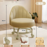 Household stool with wheel pulley low stool door