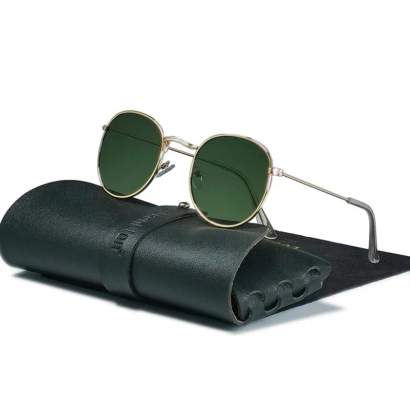 LeonLion 2023 Round Retro Sunglasses Men Round Vintage