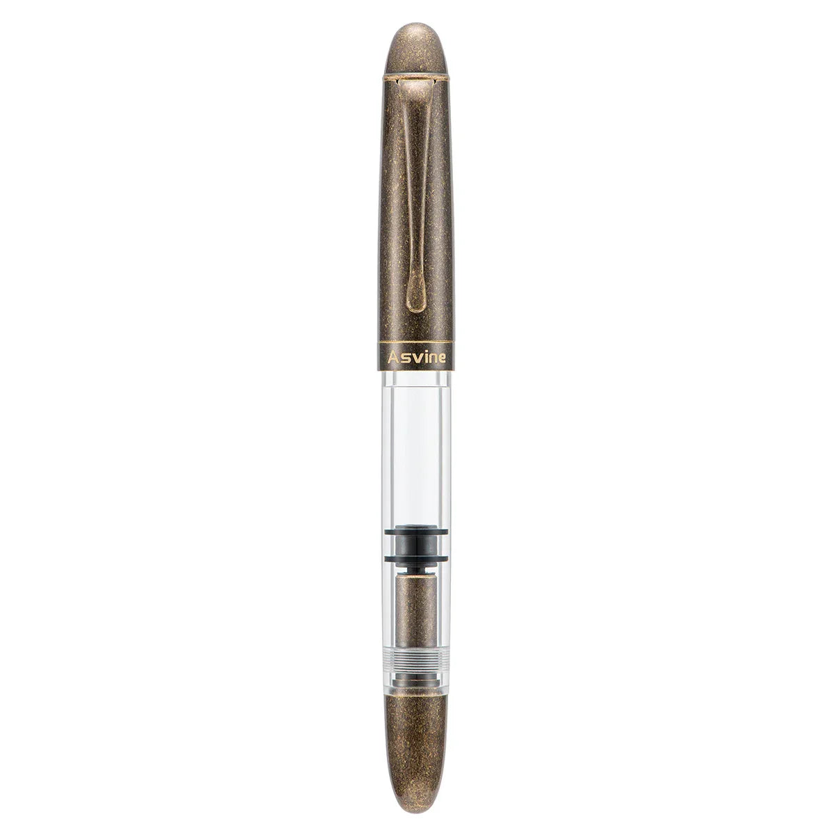 Brass Asvine P30 Piston Fountain Pen Torpedo Shape