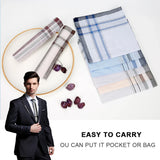10Pcs Square Multicolor Plaid Stripe Men Women Pocket