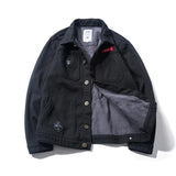 2023 Fashion Outdoor Men Thickened Fleece Denim Jacket