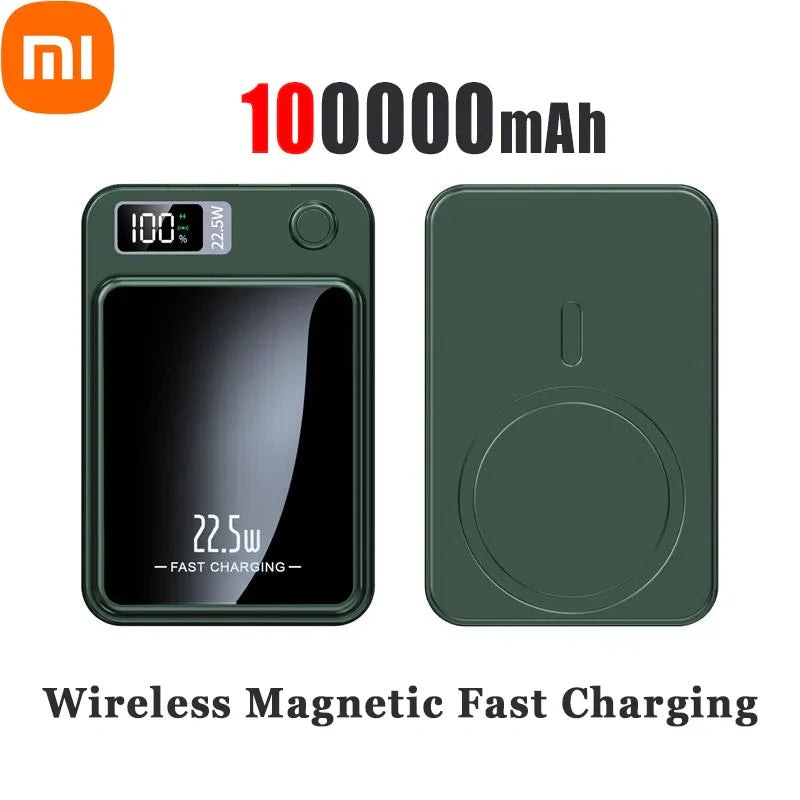 Xiaomi 100000mAh Wireless Magnetic Power Bank Magsafe50000mAh Wireless