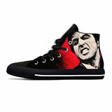 Hot Scarface Tony Montana Movie Anime Cartoon Casual Shoes High Top Lightweight Summer Board Shoes Breathable Men Women Sneakers