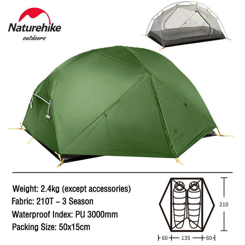 Naturehike Camping Tent 2 Person Mongar Ultralight Tent