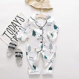 Toddler Girls Silk Satin Pajamas Sets Cartoon Kids