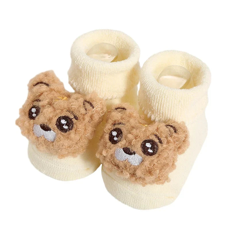 1Pair Winter Baby Boys Girls' Toddler Socks Cartoon