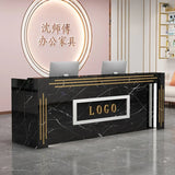 Modern Cash Register Clothing Store Counter Reception Desks