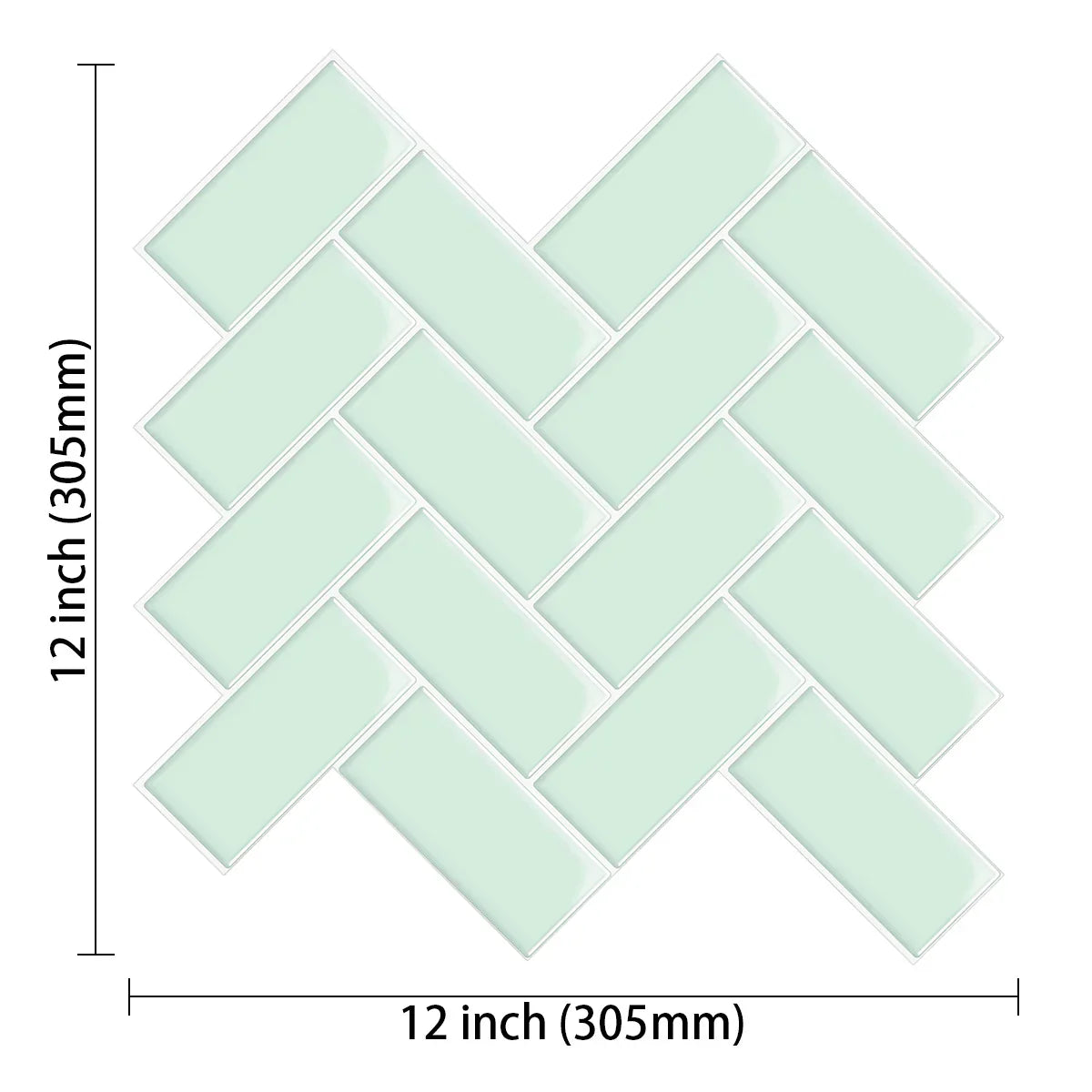 Kitchen Backsplash Waterproof DIY Wall Tiles Self Adhesive