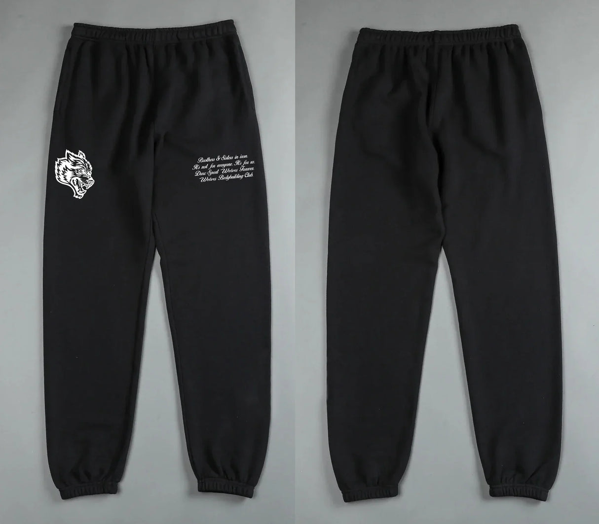 DARC Wolves Joggers Street Pants Casual Warm Oversize