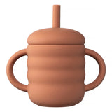 Baby Silicone Cup Portable Drinking Straw Cup Children