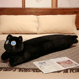 1PC 90~130cm Long Giant Cats Plush Toy Cylidrical