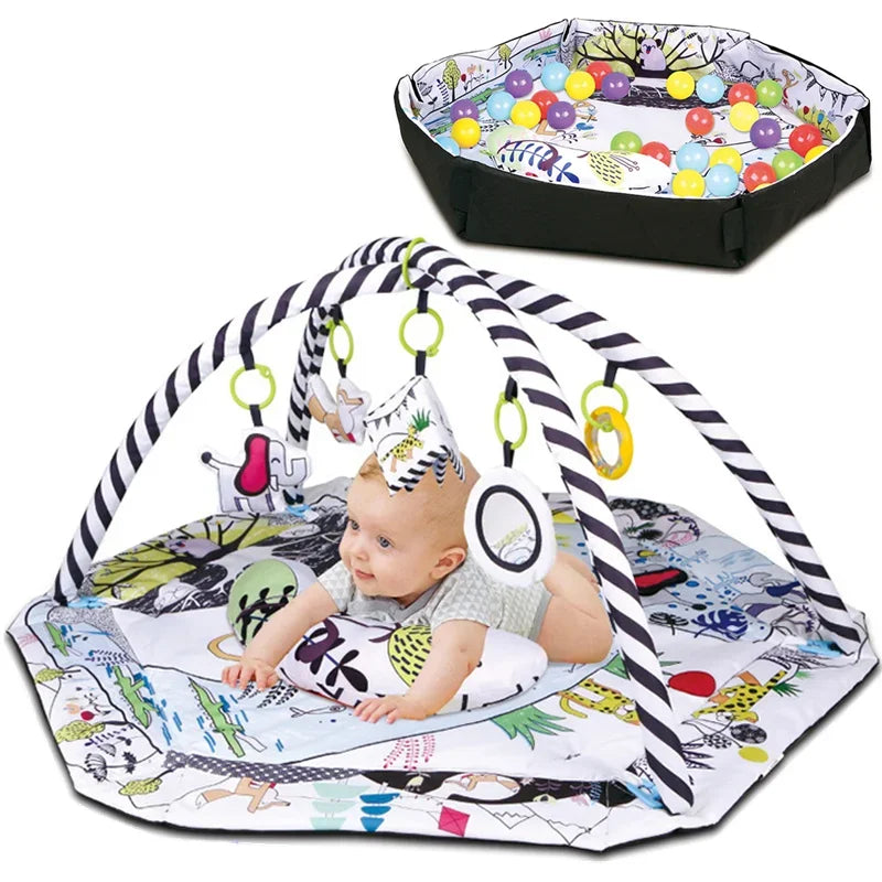 New Multifunctional Fitness Frame Round Play Crawling Mat