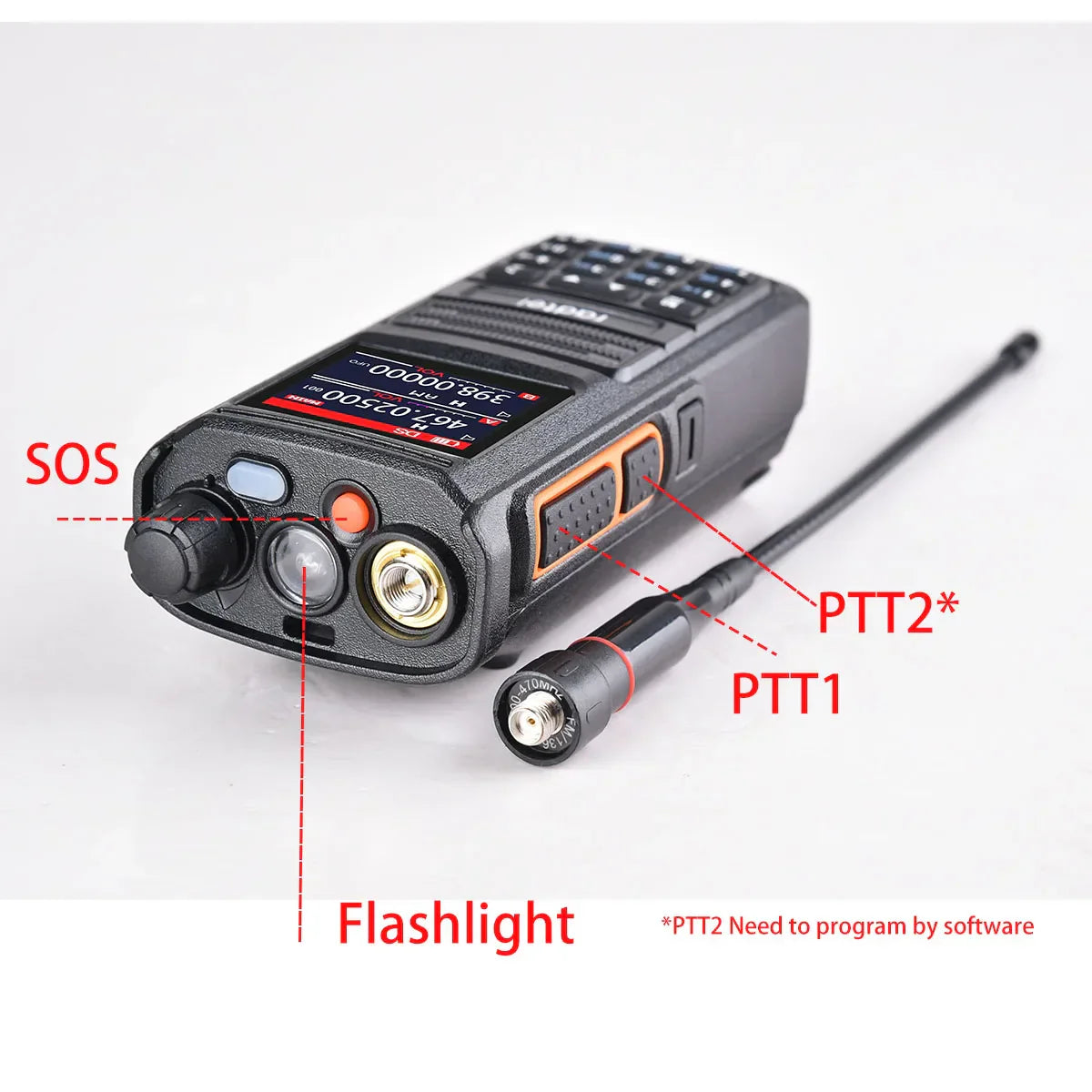 Radtel RT-470X Multi-bands Ham Walkie-Talkies 256CH Air Band