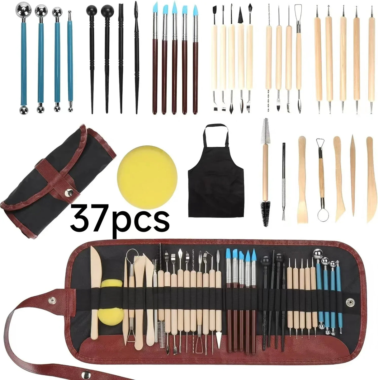 Pottery Clay Sculpting Tools Kit 8-61 Pcs/Set, Ceramic