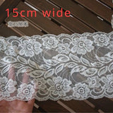 Elastic Hollow Floral Embroidery Lace Ribbon, DIY Apparel
