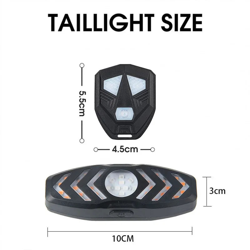 Bike Rear Lamp Smart Cycle Wireless Remote Turn