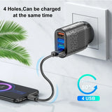 3.1A USB Charger Mobile Phone Adapter 4 Ports