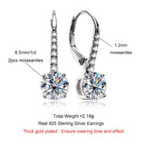 AnuJewel 1 Carat D Color Moissanite Dangle Drop