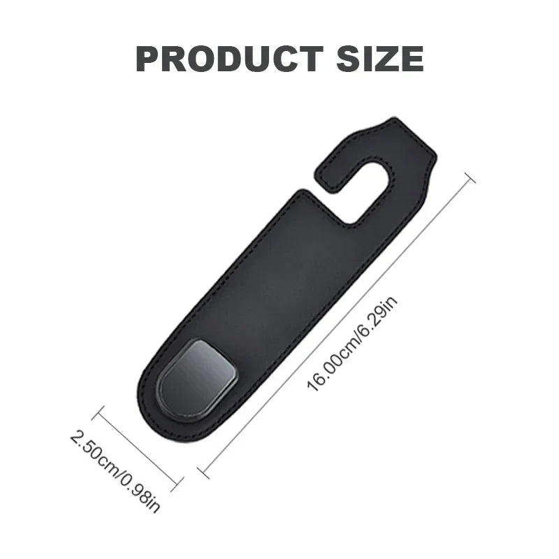 BLALION Car Seat Hook Hanger Hook Flip Leather