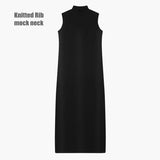 AS woman clothes maxi satin dress / knitted