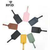 Stylish PU Leather Suitcase Identifier Tag Travel Luggage