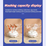 Mini Washing Machine USB Rotating Turbine Portable Washing