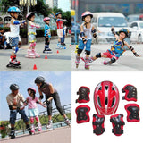 7Pcs Kids Skating Protective Gear Set Children Knee