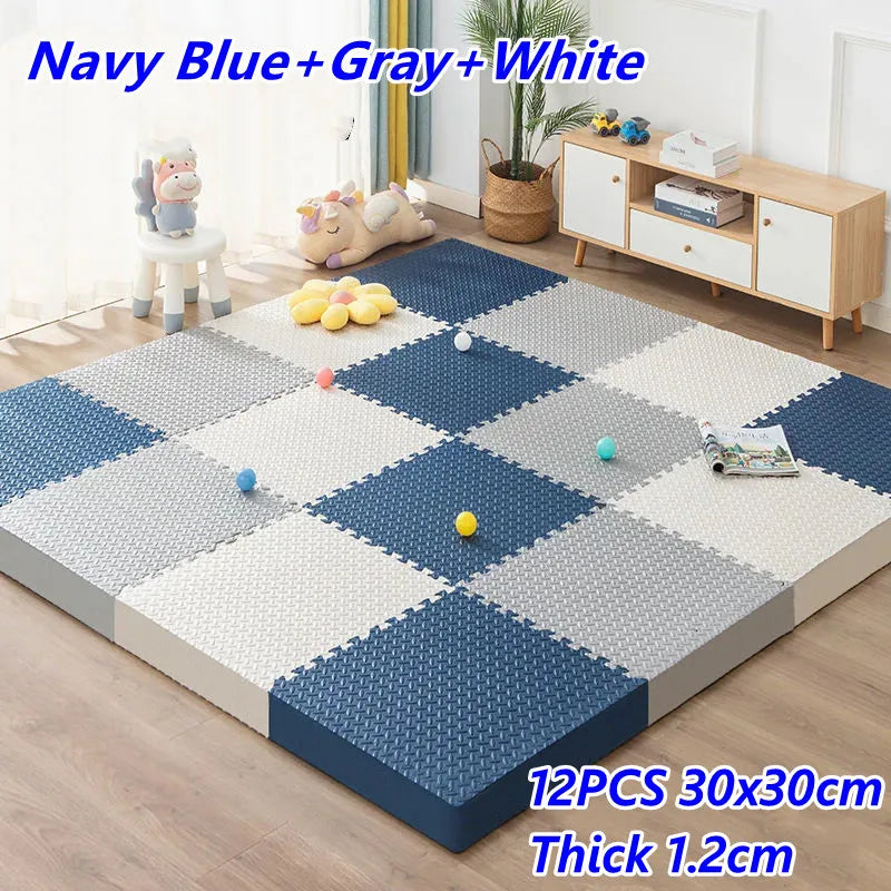 Baby Game Mat 12PCS Puzzle Mat Thick 1.2cm