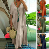 Soft Chic Big Hem Beach Maxi Dress Plus