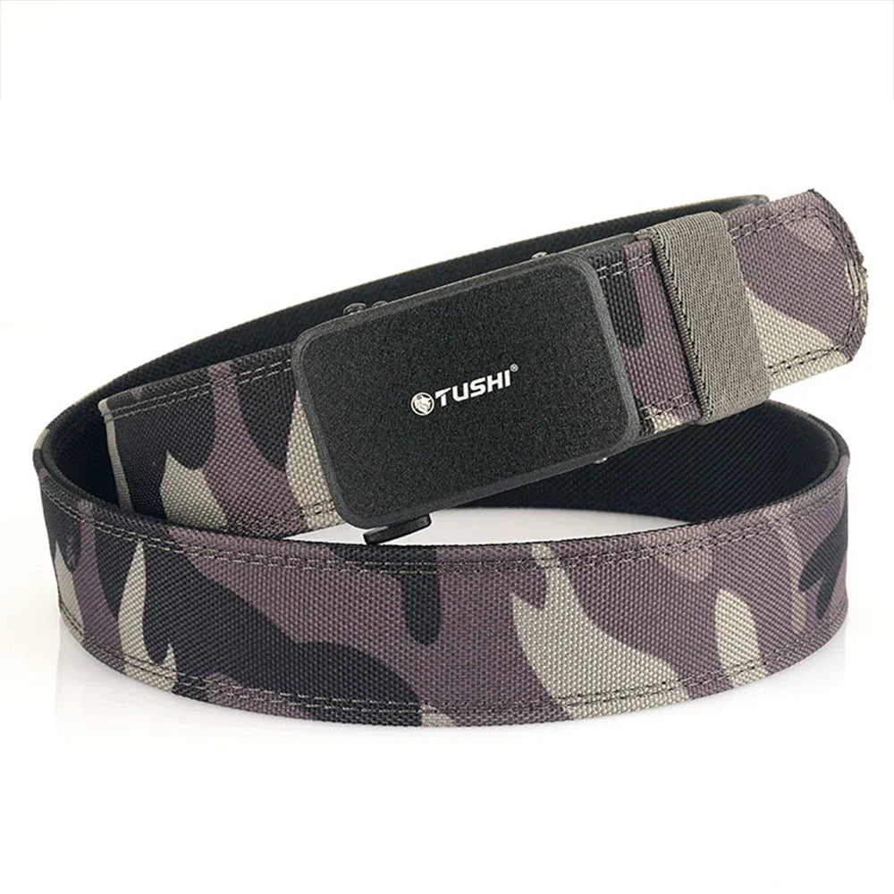 TUSHI belt men outdoor hunting metal tactical belt