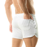 Summer Men Cotton Casual Shorts Quick Dry Gym
