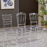 Home Transparent Dining Chair Hotel Crystal Chair Commercial