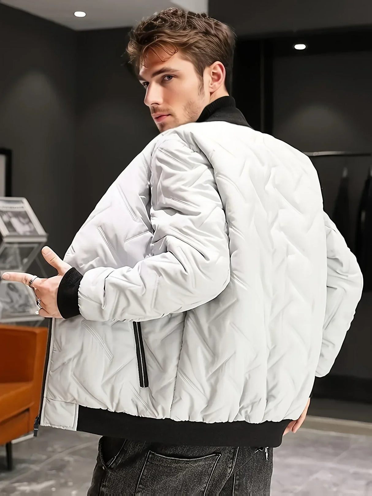 Winter Jacket Man New in Jackets Bomber Male