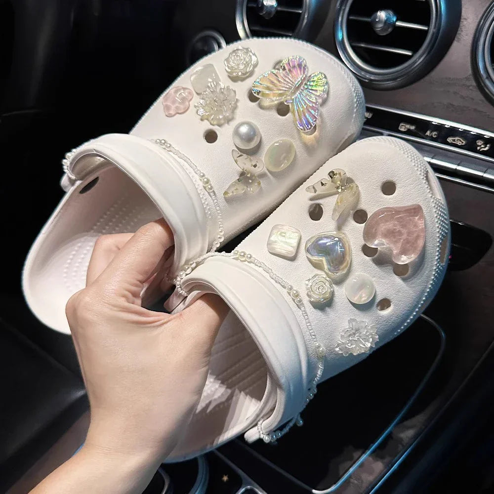 Shoe Charms for Croc Accessories Artificial Crystal Shoe