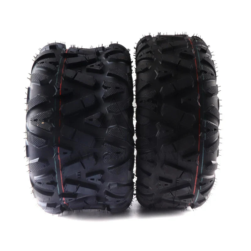8 Inch Tubeless Tires - Front 19x7-8 Rear 18X9.50-8 Kart, ATV, UTV Dirt Bike Tires, Quad Dirt Buggy Road Tires
