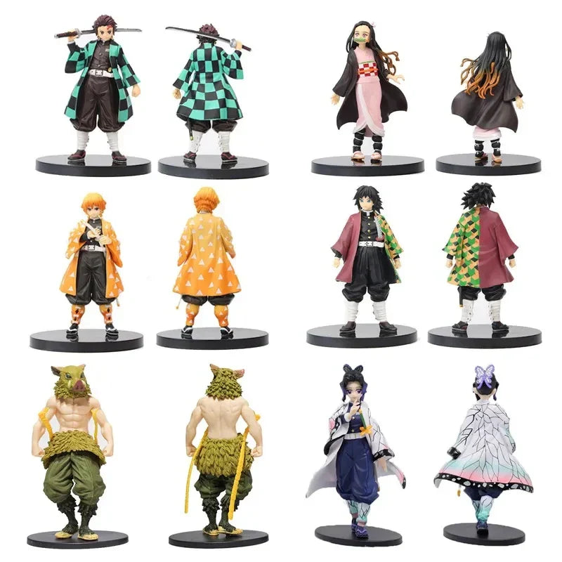 6pcs/set Anime Demon Slayer Kimetsu no Yaiba figure