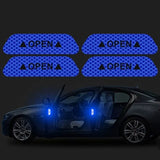 4PCSset Car Door Stickers Universal Safety Warning Mark