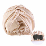 New Women Satin Sleep Night Cap Adjustable Double