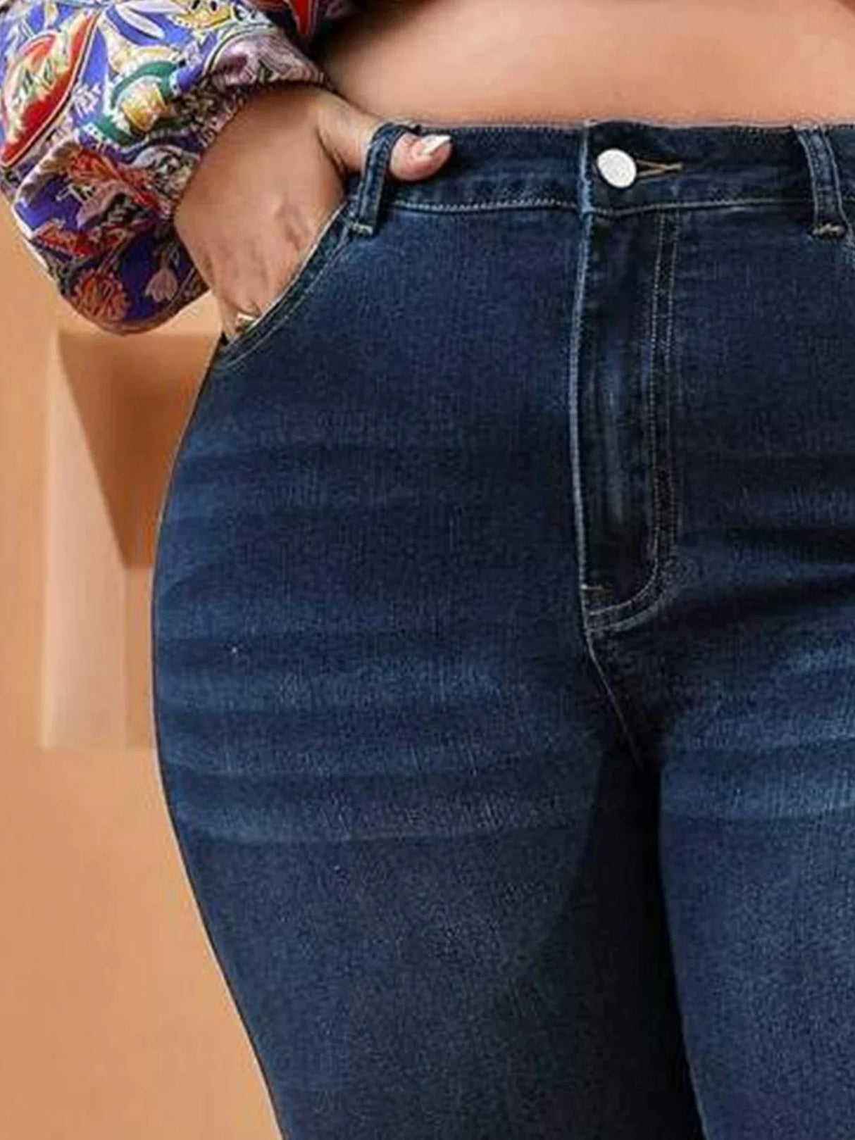 Plus Size Skinny Jeans For Women High Waist