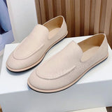 2023 New Genuine Leather Ballerina Flat Loafers Women