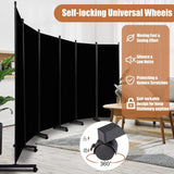 Room Divider Portable 132'' Partition Room Dividers and