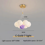 Modern 3D Moon Bubble Chandeliers Children's Room Decor