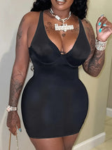 LW Sexy Mini Dress Plus Size Adjustable Strap