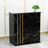 Nordic Reception Desk Office Furniture Wood-based Panel Desks