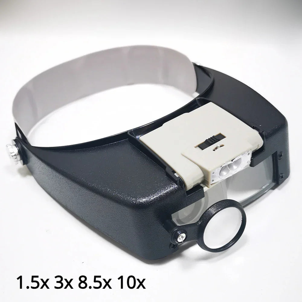 17X Headband Adjustable Magnifier Eye Glasses Magnifying Glasses