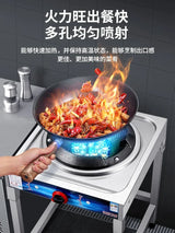 Low-pressure commercial fierce fire stove single stove liquefied