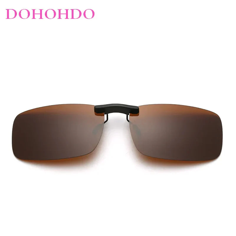 DOHOHDO 2023 New Rimless Polarized Clip On Sunglasses